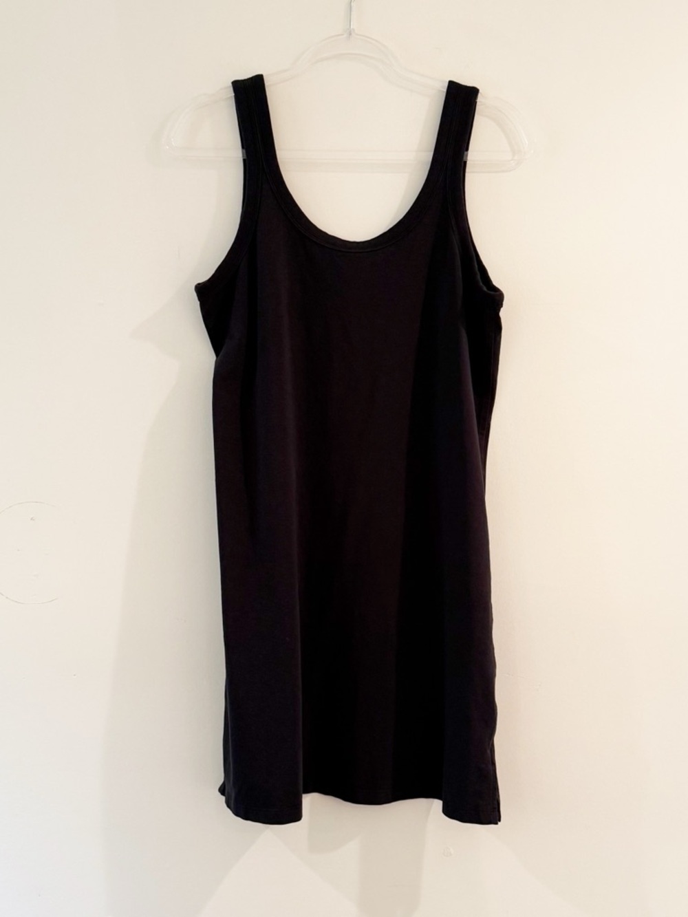 Lululemon Classic-Fit Cotton-Blend Black Scoop Dress - Picture 9 of 10